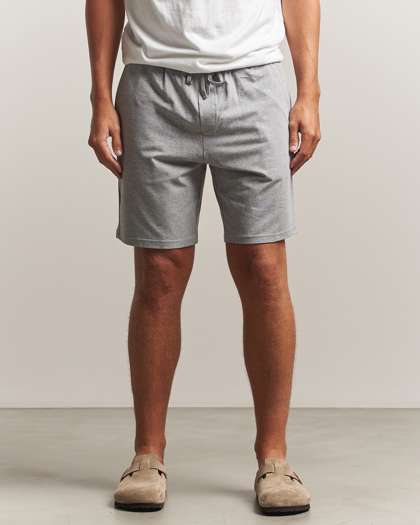 Mies | Shortsit | Bread & Boxers | Pyjama Shorts Grey Melange
