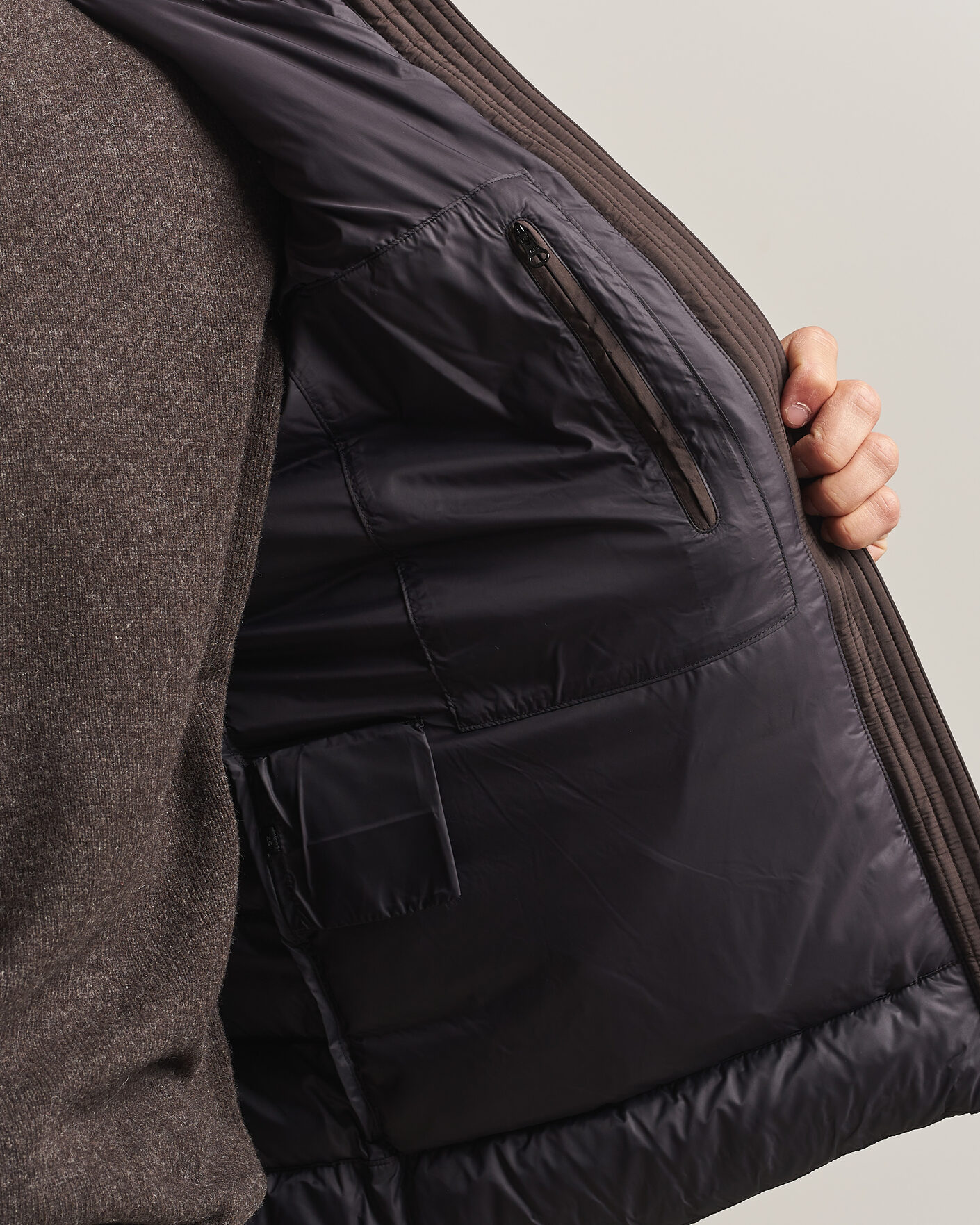 Mies | Takit | Colmar | Quilted Down Jacket Black Coffee