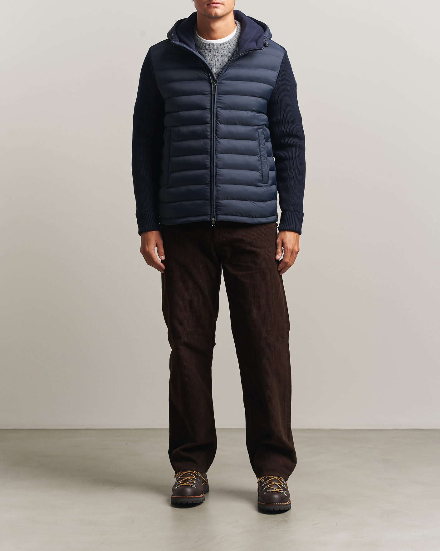 Mies | Takit | Colmar | Hybrid Hood Jacket Navy