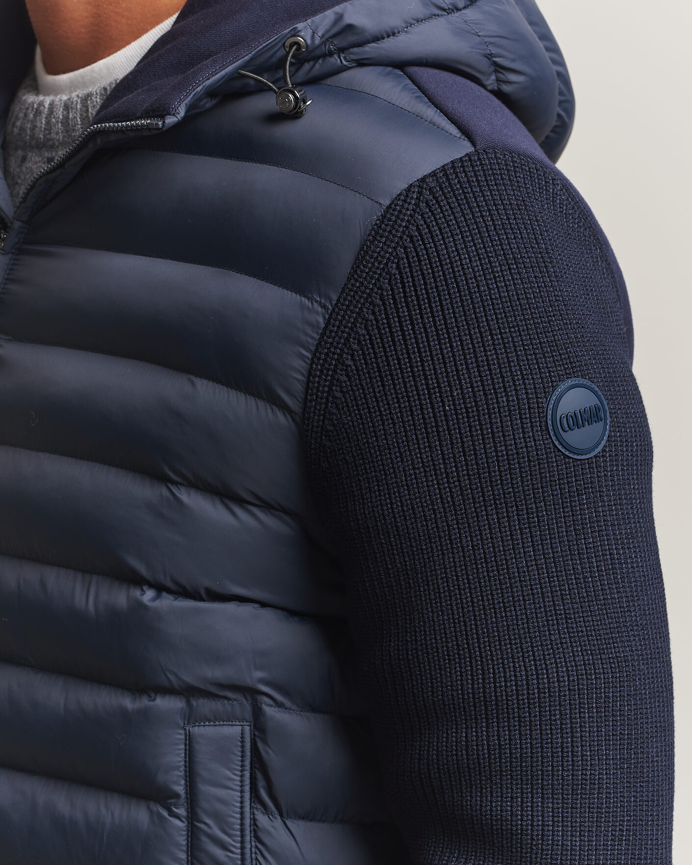 Mies | Takit | Colmar | Hybrid Hood Jacket Navy