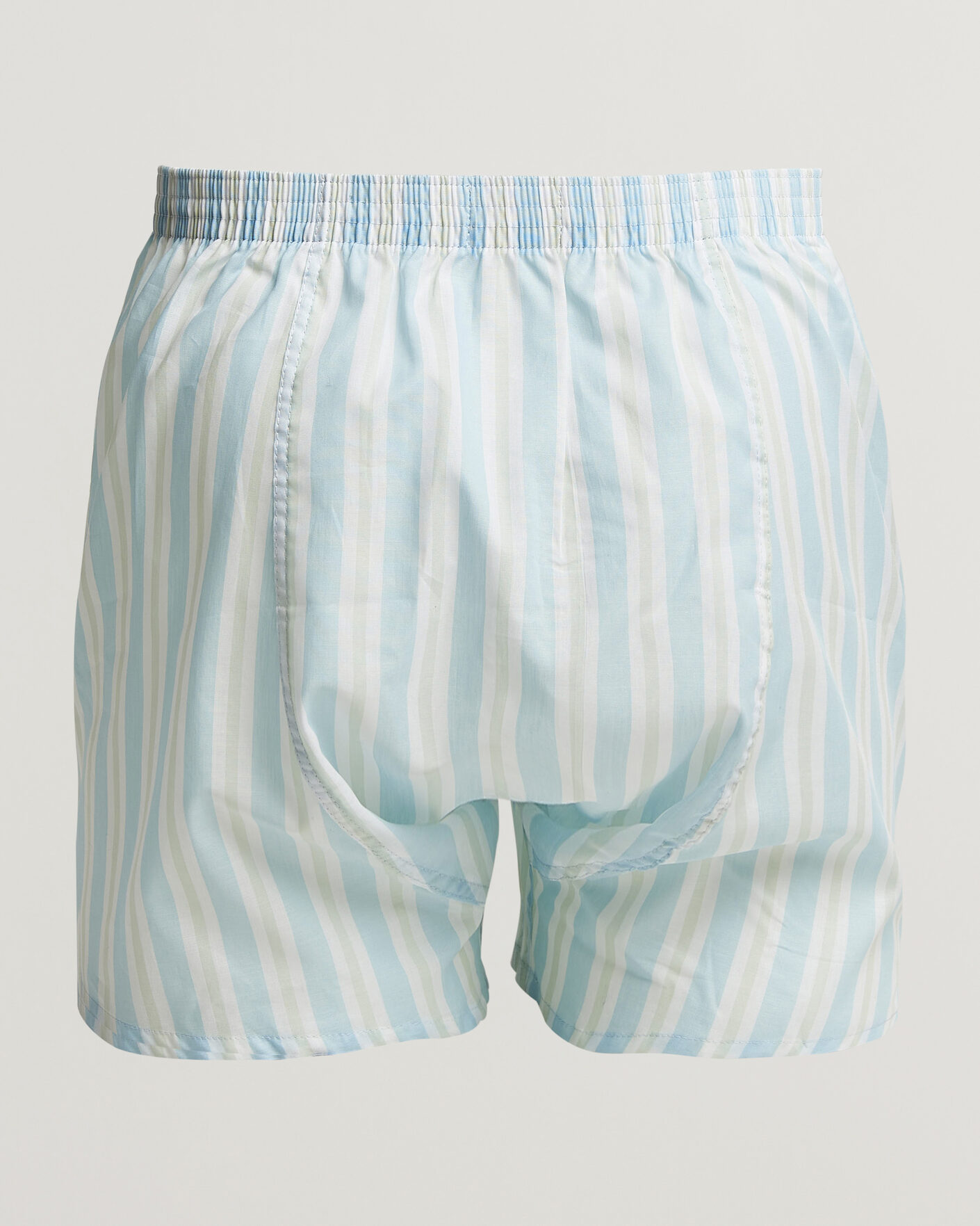 Mies | Alusvaatteet | Derek Rose | Classic Fit Striped Woven Cotton Boxer Shorts Blue/White