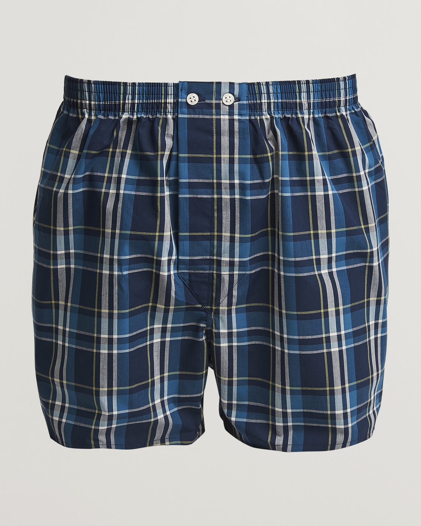 Mies | Alusvaatteet | Derek Rose | Classic Fit Woven Cotton Boxer Shorts Navy