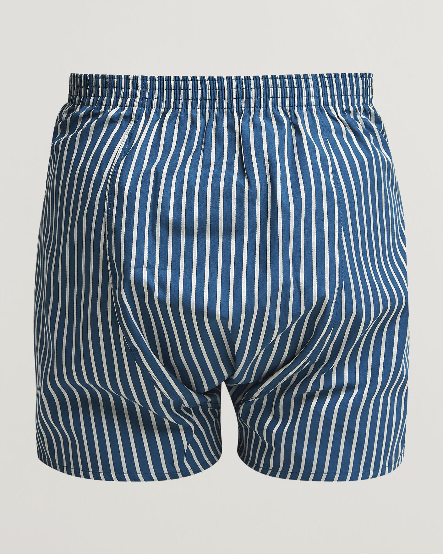 Mies | Alusvaatteet | Derek Rose | Classic Fit Striped Woven Cotton Boxer Shorts Blue/White