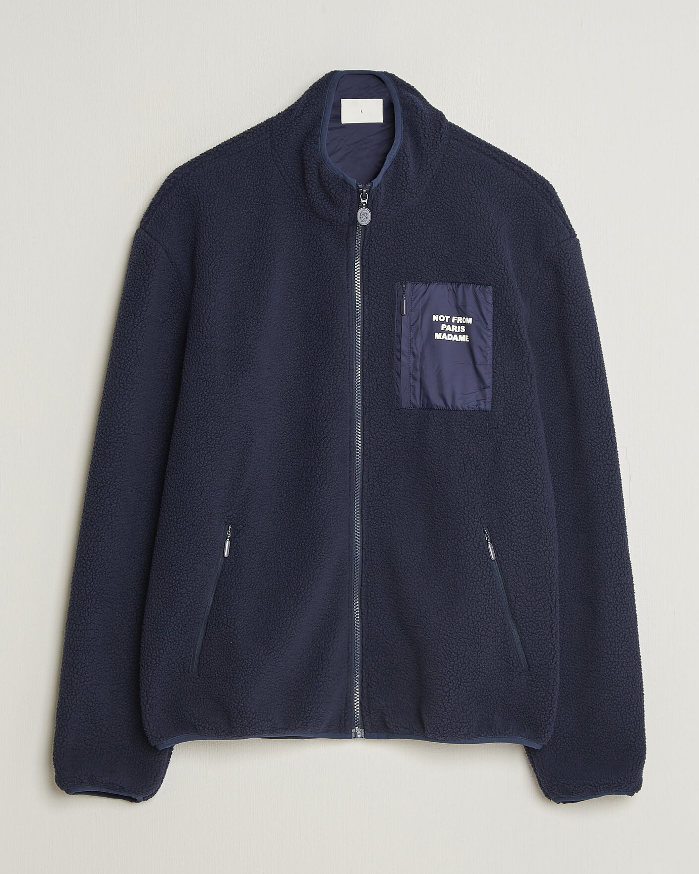 Mies | Puserot | Drôle de Monsieur | Slogan Sherpa Jacket Navy
