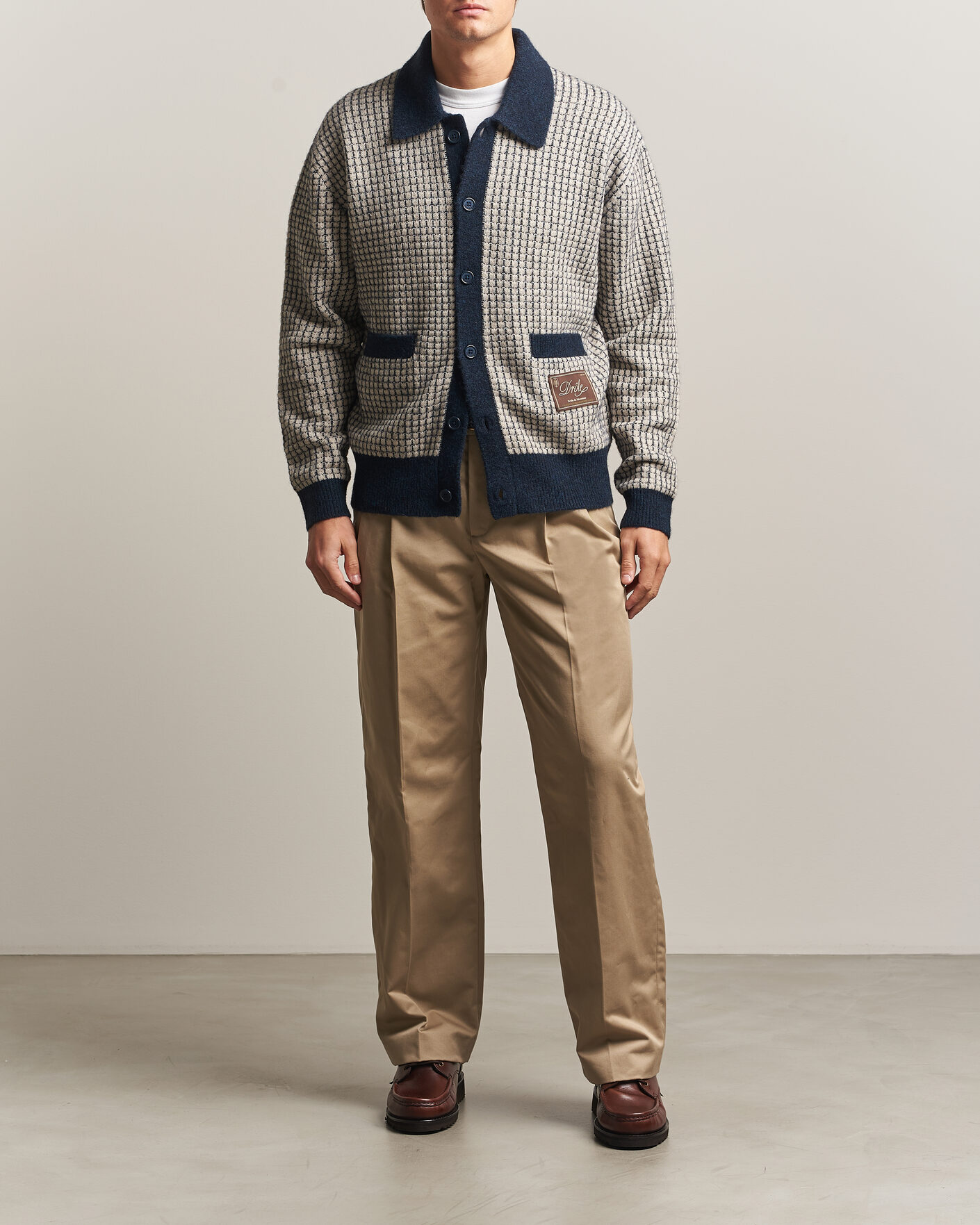 Mies | Housut | Drôle de Monsieur | Gabardine Pleated Trousers Beige