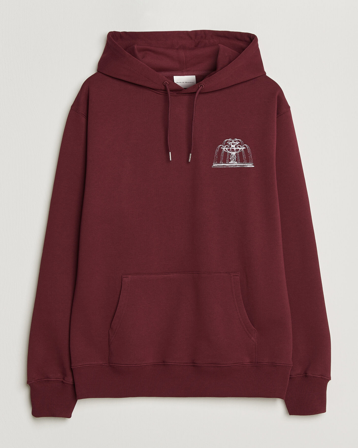 Mies | Puserot | Drôle de Monsieur | Fountain Printed Hoodie Burgundy