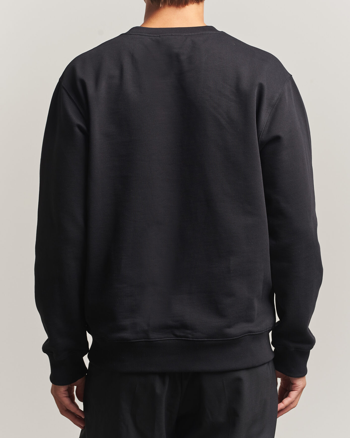 Mies | Puserot | Drôle de Monsieur | Mirror D Embroidered Sweatshirt Black
