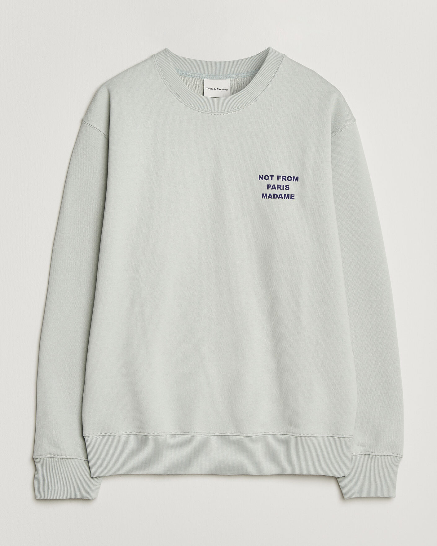 Mies | Puserot | Drôle de Monsieur | Bold Slogan Sweatshirt Grey
