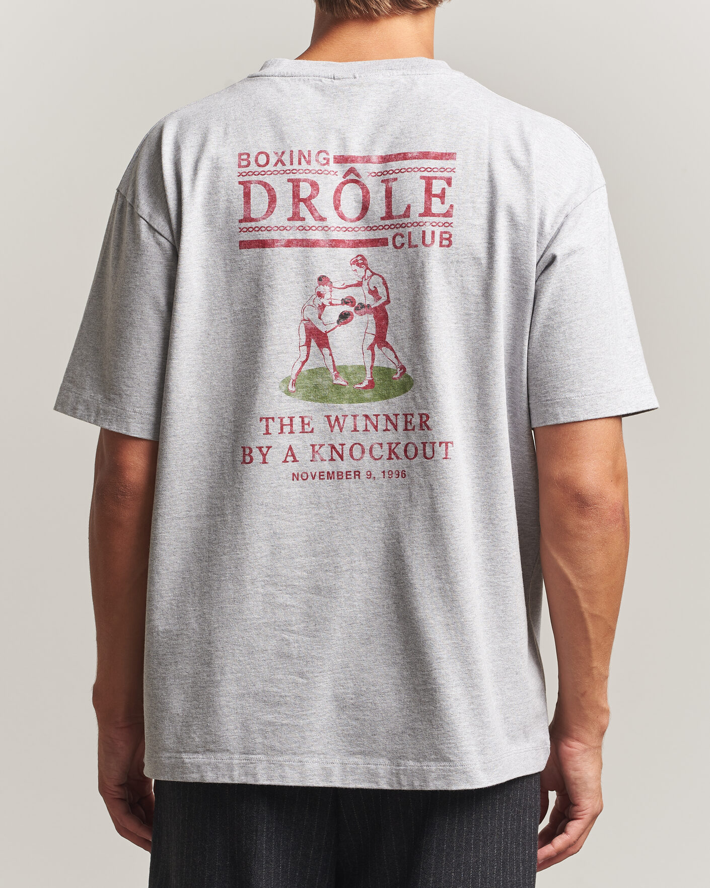 Mies | T-paidat | Drôle de Monsieur | Boxers T-Shirt Grey Melange