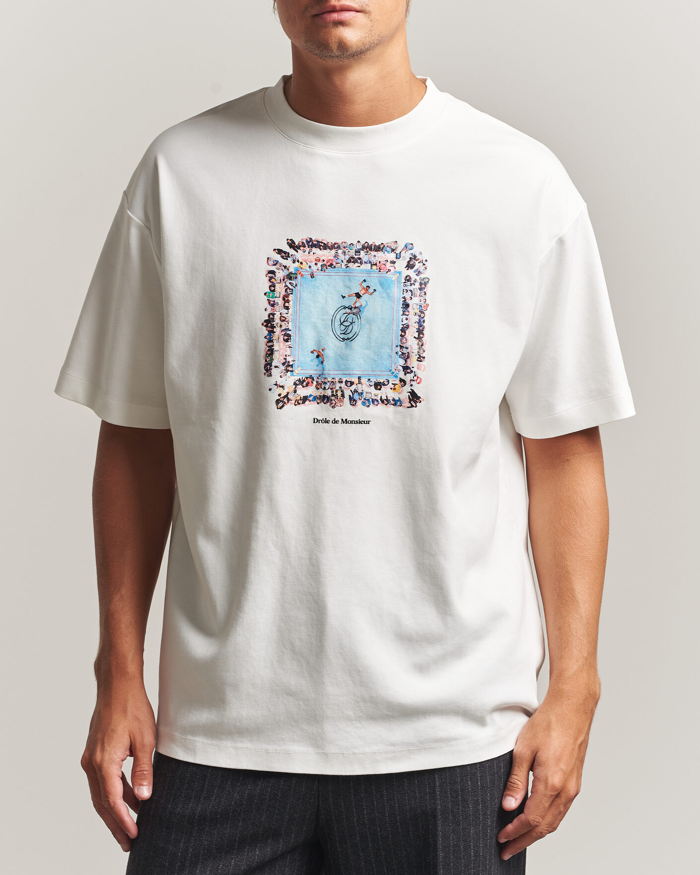 Mies | T-paidat | Drôle de Monsieur | Boxers Ring T-Shirt Off White