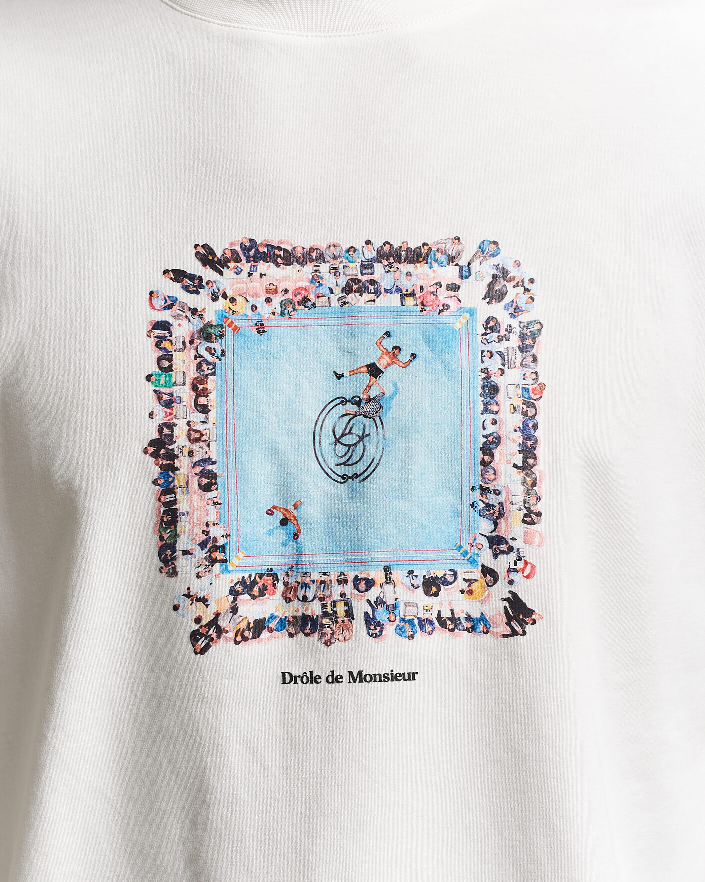 Mies | T-paidat | Drôle de Monsieur | Boxers Ring T-Shirt Off White