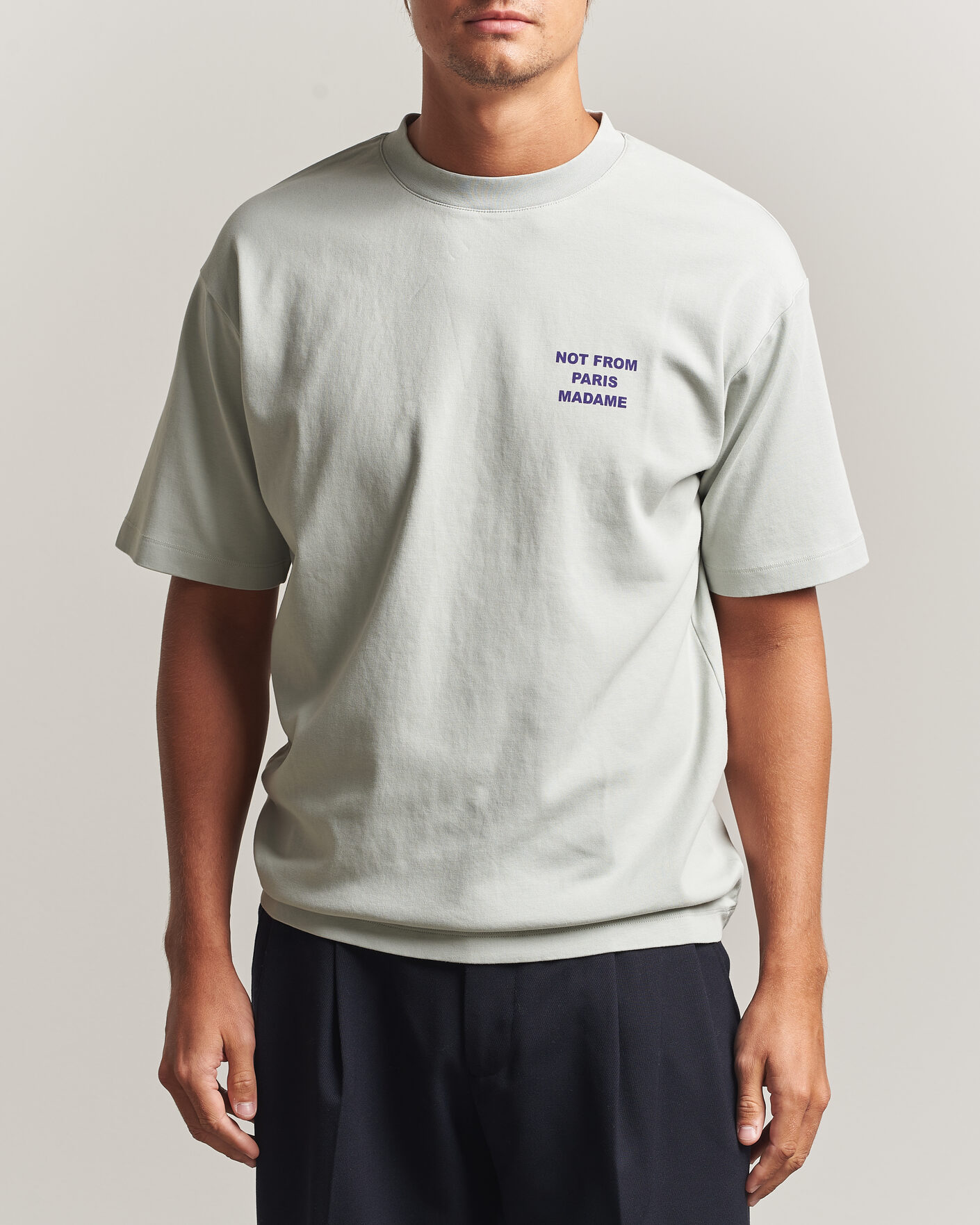 Mies | T-paidat | Drôle de Monsieur | Bold Slogan T-Shirt Grey