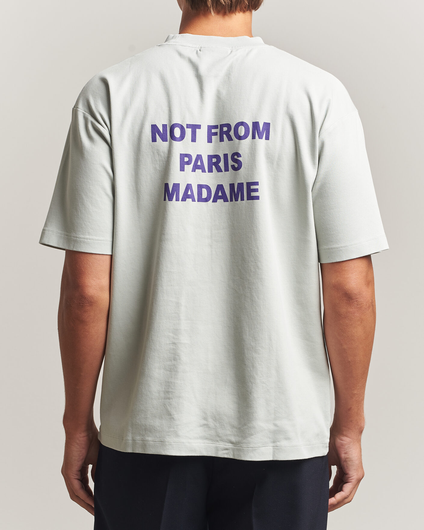 Mies | T-paidat | Drôle de Monsieur | Bold Slogan T-Shirt Grey