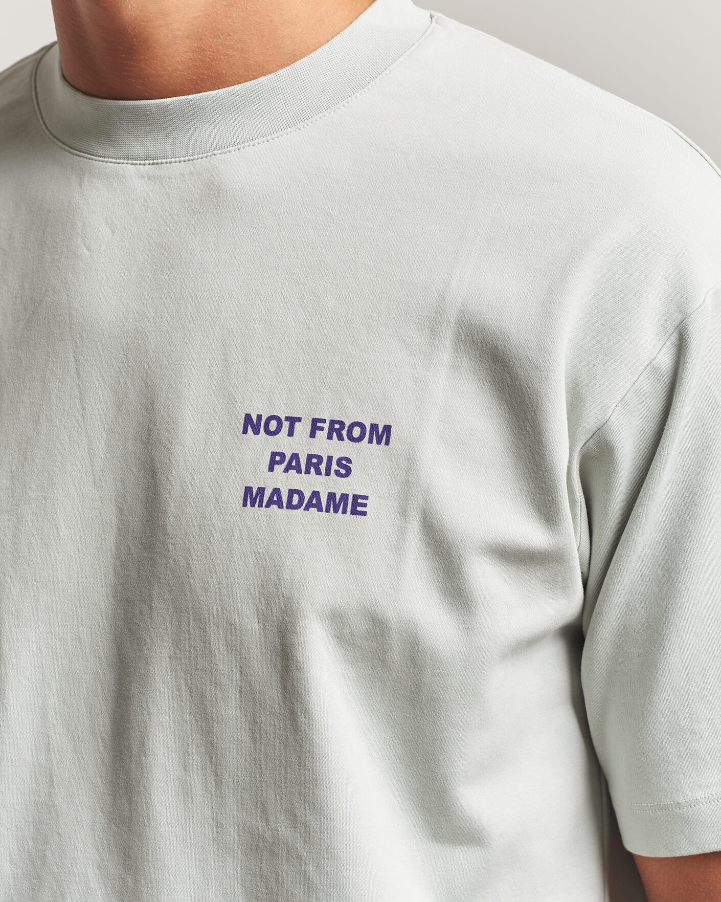 Mies | T-paidat | Drôle de Monsieur | Bold Slogan T-Shirt Grey