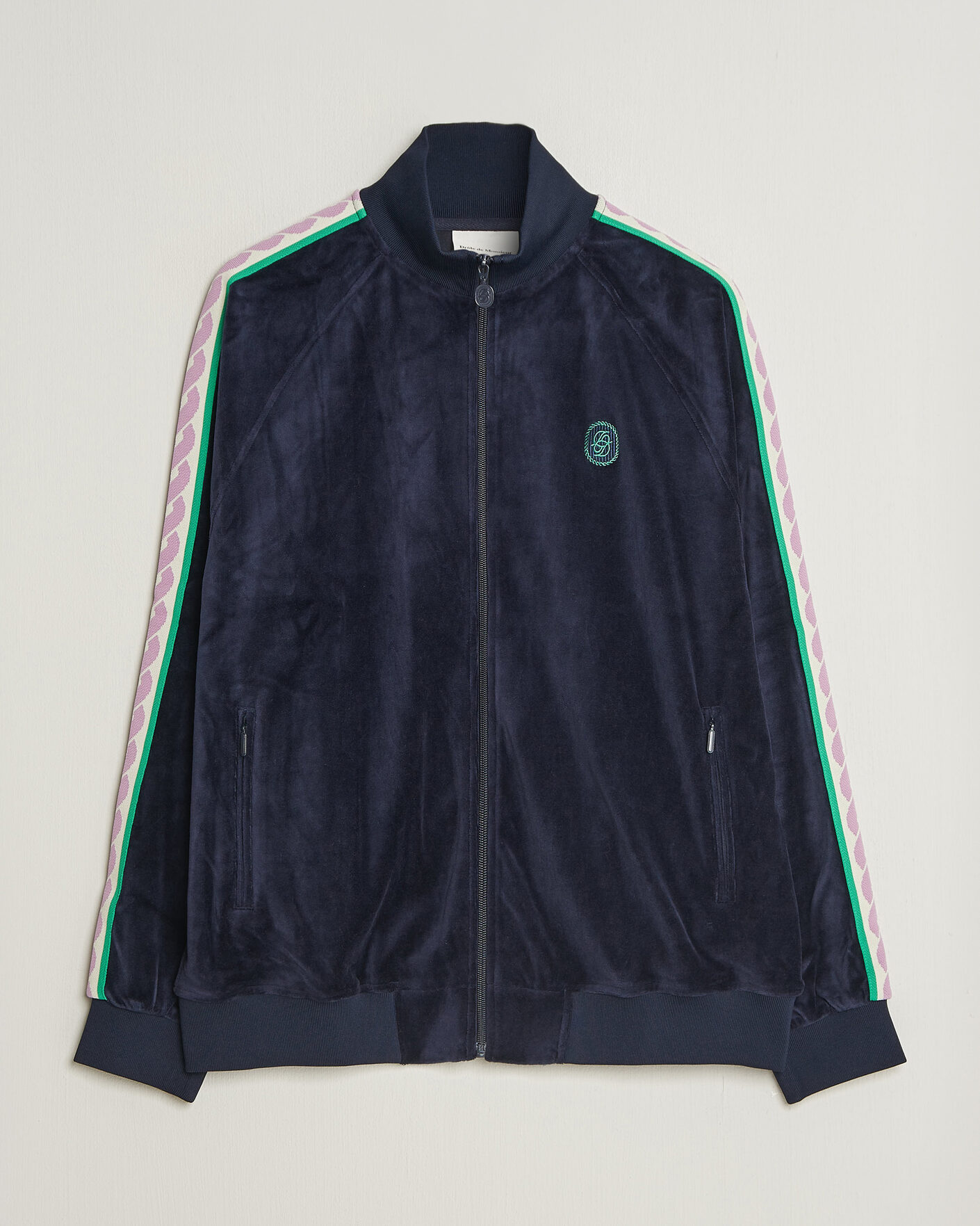 Mies | Puserot | Drôle de Monsieur | Survêtement Velours Track Jacket Navy