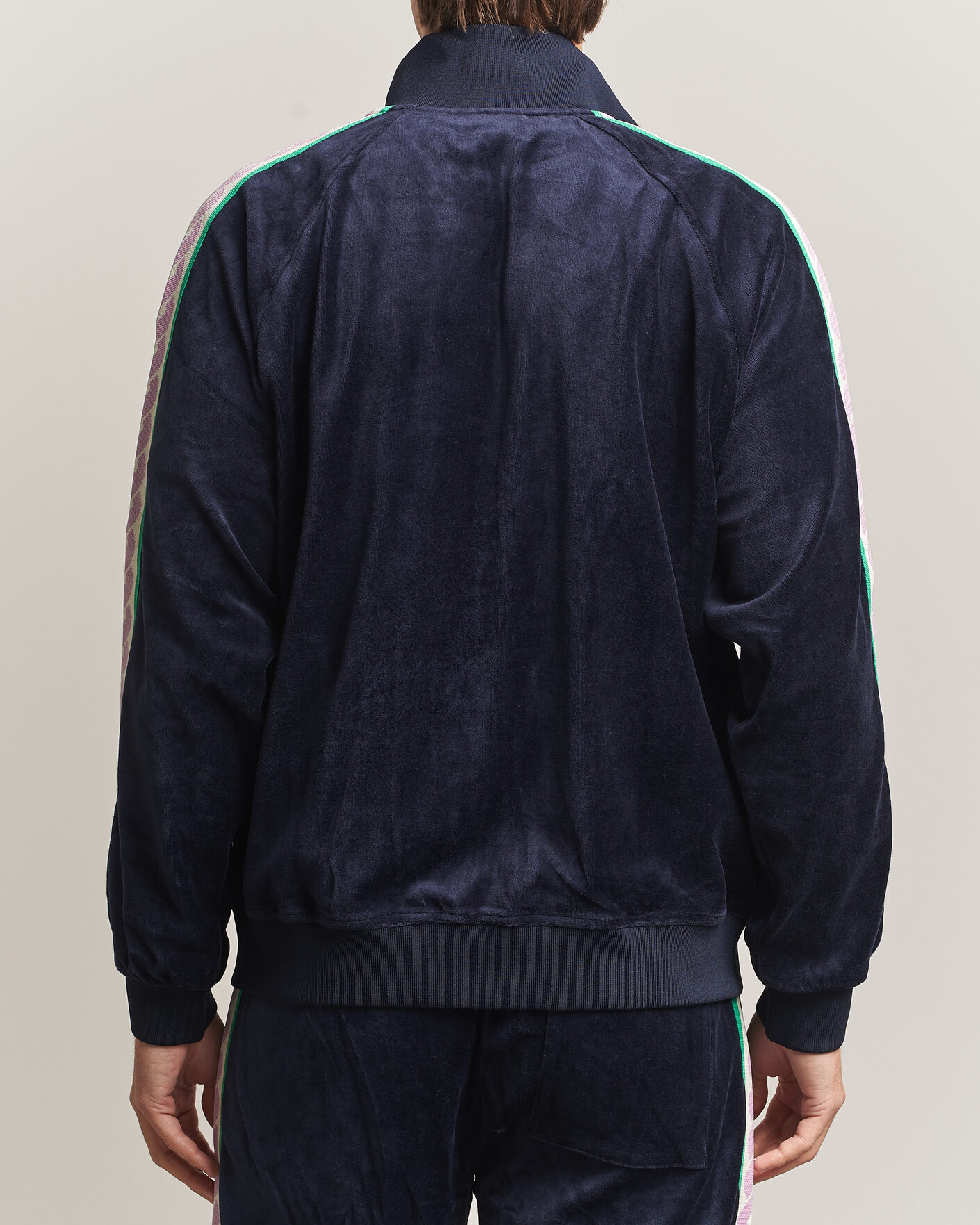 Mies | Puserot | Drôle de Monsieur | Survêtement Velours Track Jacket Navy