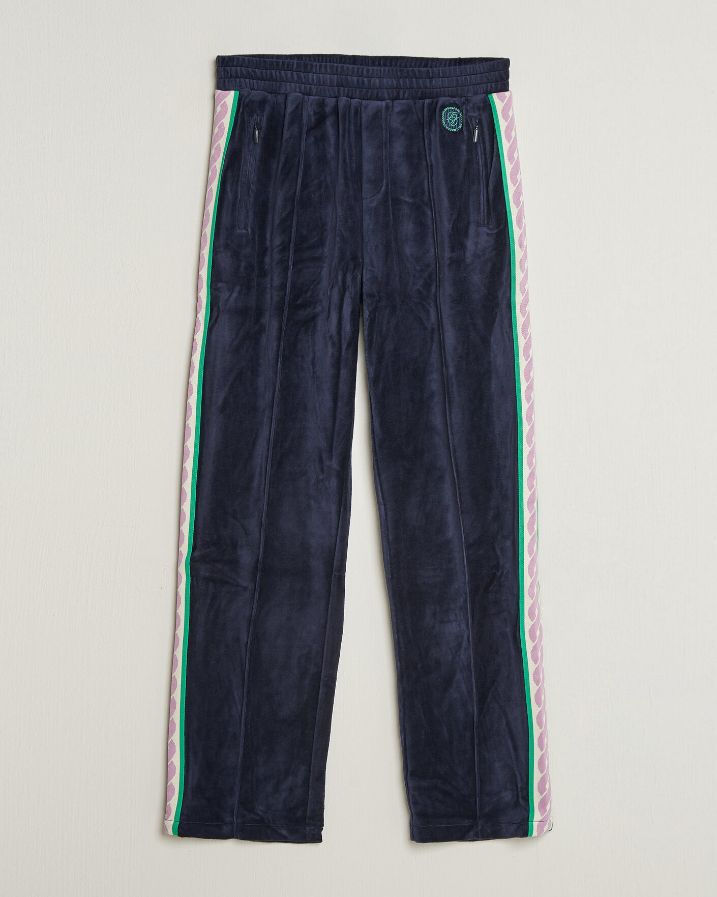 Mies | Housut | Drôle de Monsieur | Survêtement Velours Track Pants Navy