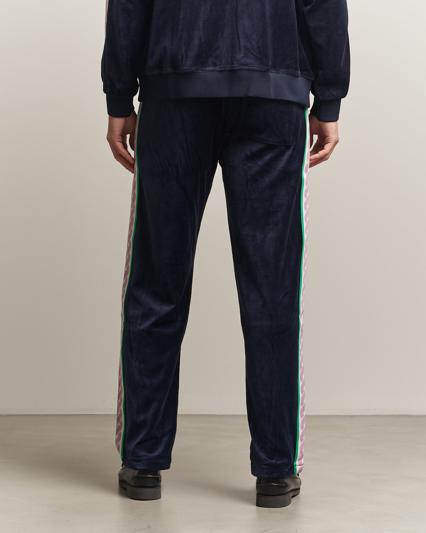 Mies | Housut | Drôle de Monsieur | Survêtement Velours Track Pants Navy