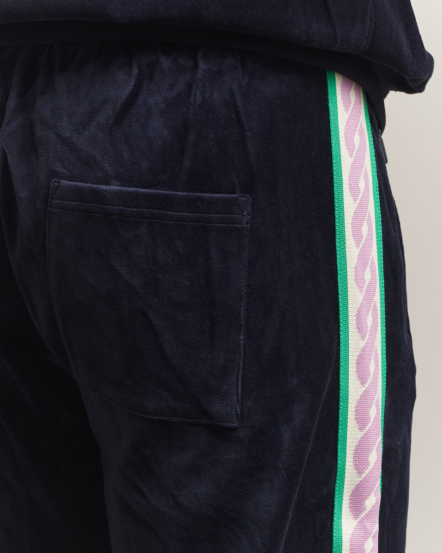 Mies | Housut | Drôle de Monsieur | Survêtement Velours Track Pants Navy