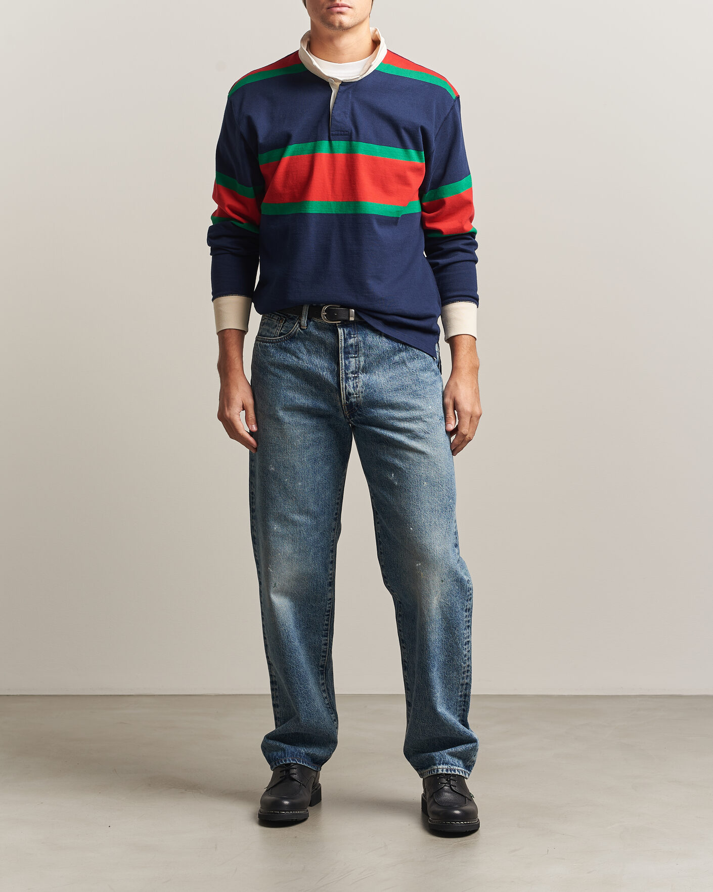 Mies | Housut | EDWIN | Loose Straight Rainbow Selvage Jeans Mid Used
