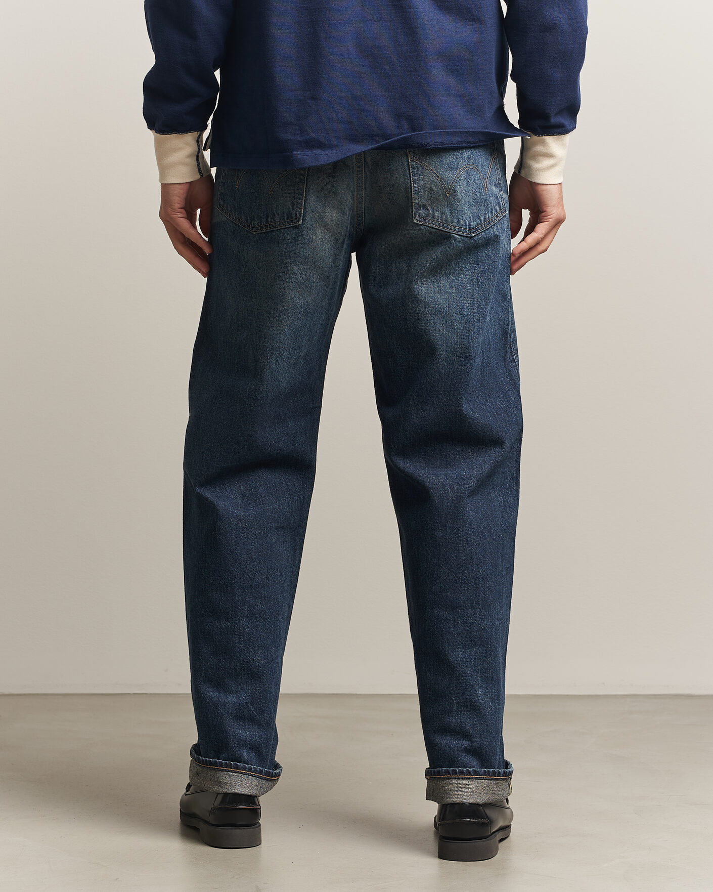 Mies | Housut | EDWIN | Loose Straight Rainbow Selvage Jeans Dark Used
