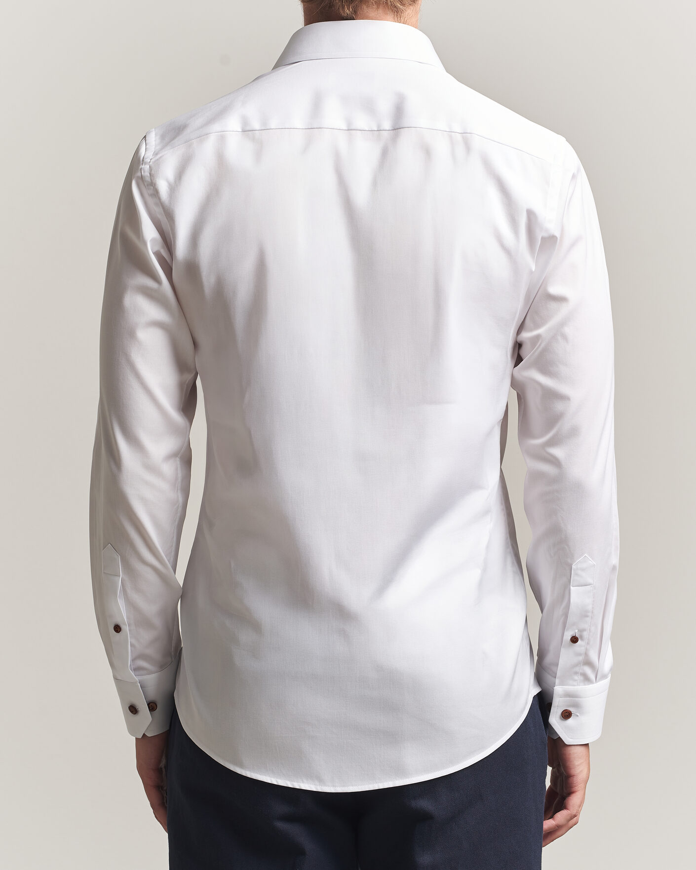 Mies | Kauluspaidat | Eton | Slim Fit Signature Twill Contrast Shirt White