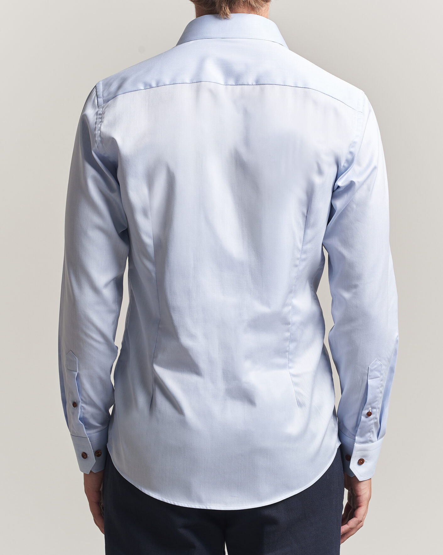 Mies | Kauluspaidat | Eton | Slim Fit Signature Twill Contrast Shirt Light Blue