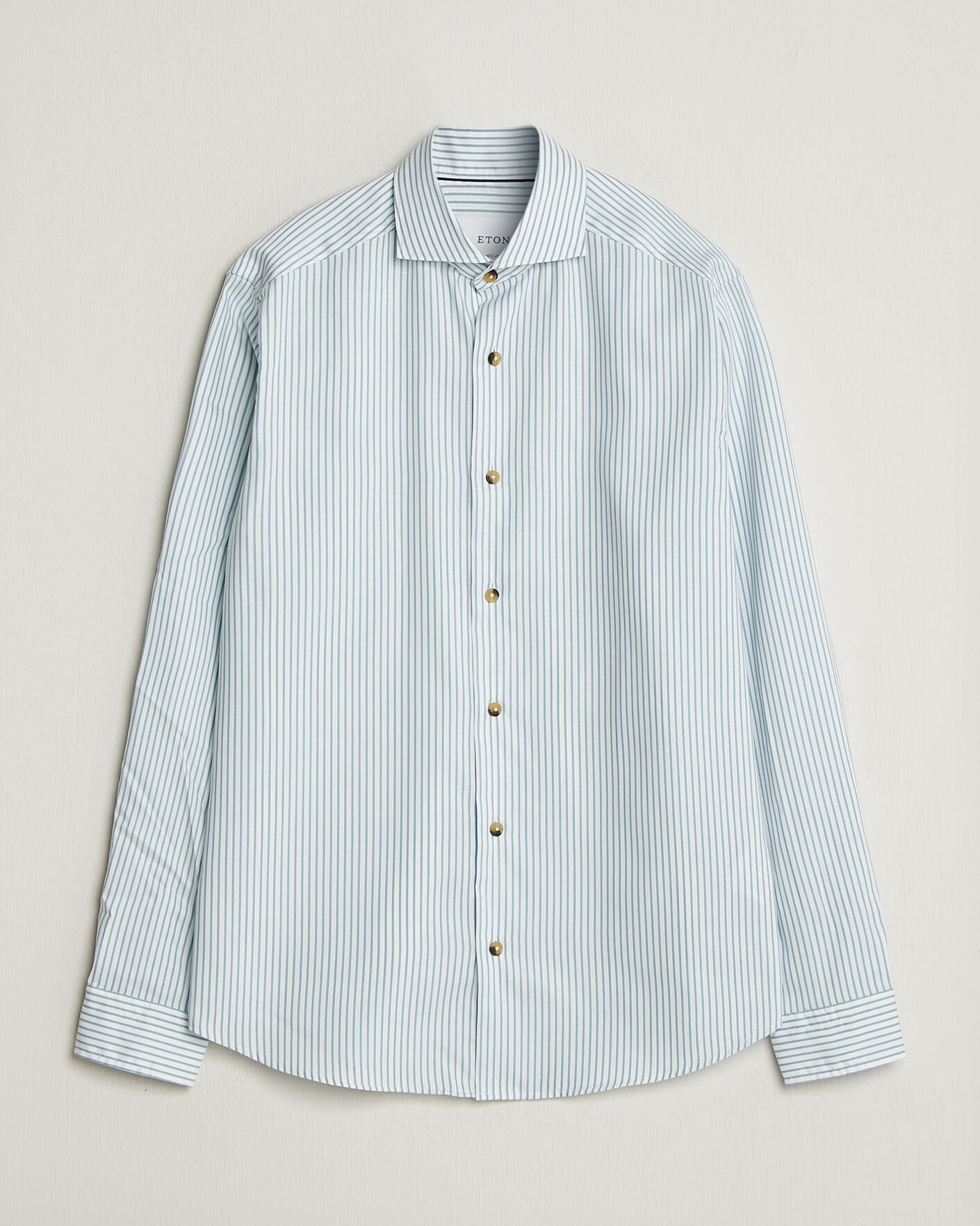 Mies | Kauluspaidat | Eton | Casual Fit Signature Oxford Striped Shirt Mid Blue