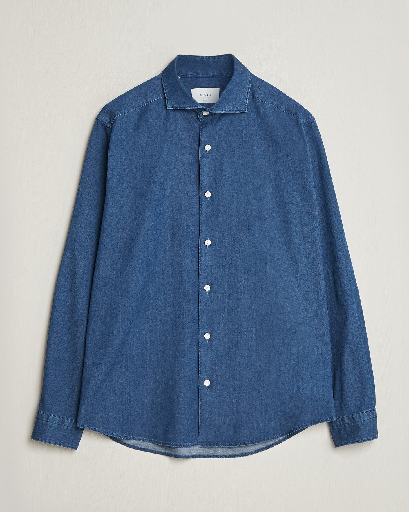 Mies | Kauluspaidat | Eton | Casual Fit Denim Shirt Dark Wash