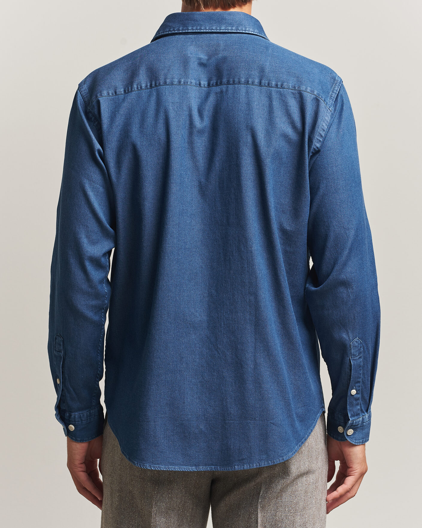 Mies | Kauluspaidat | Eton | Casual Fit Denim Shirt Dark Wash