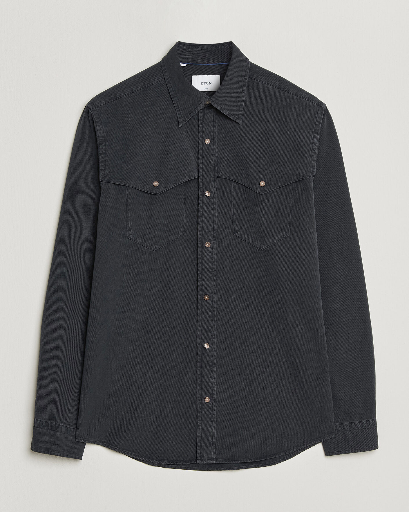 Mies | Kauluspaidat | Eton | Indigo Western Shirt Black