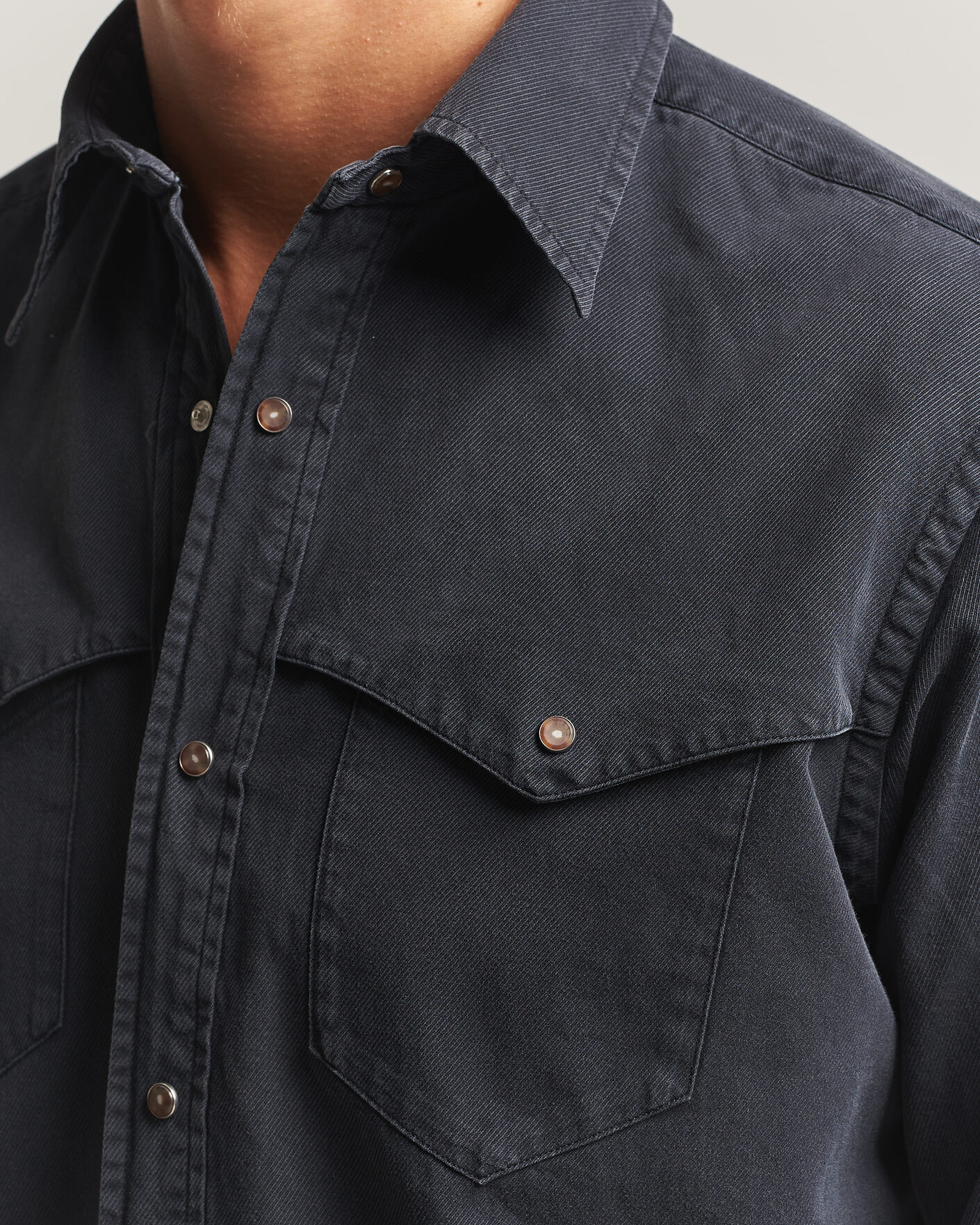 Mies | Kauluspaidat | Eton | Indigo Western Shirt Black