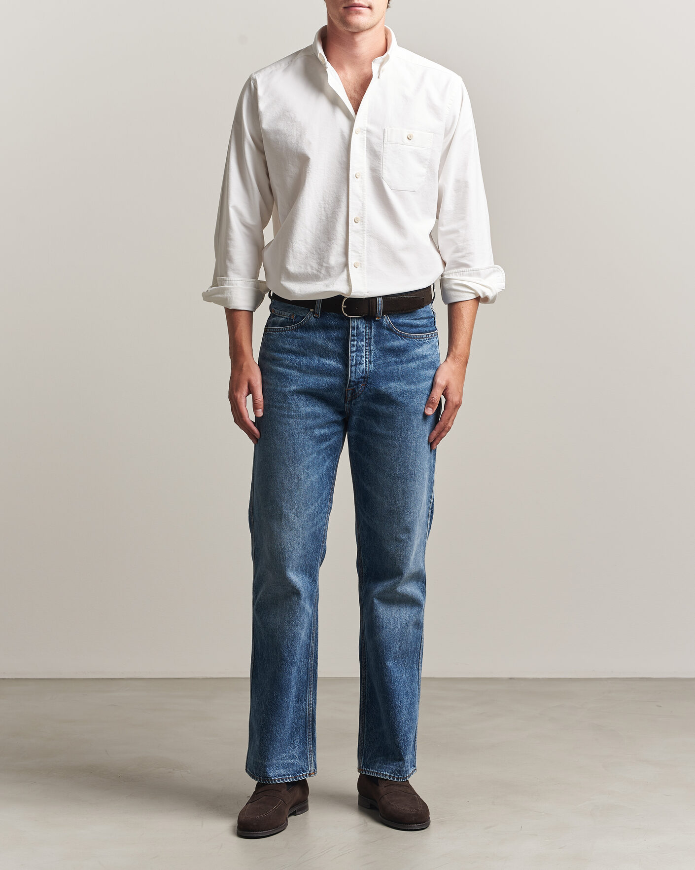 Mies | Kauluspaidat | Eton | Regular Fit Ivy Oxford Shirt White