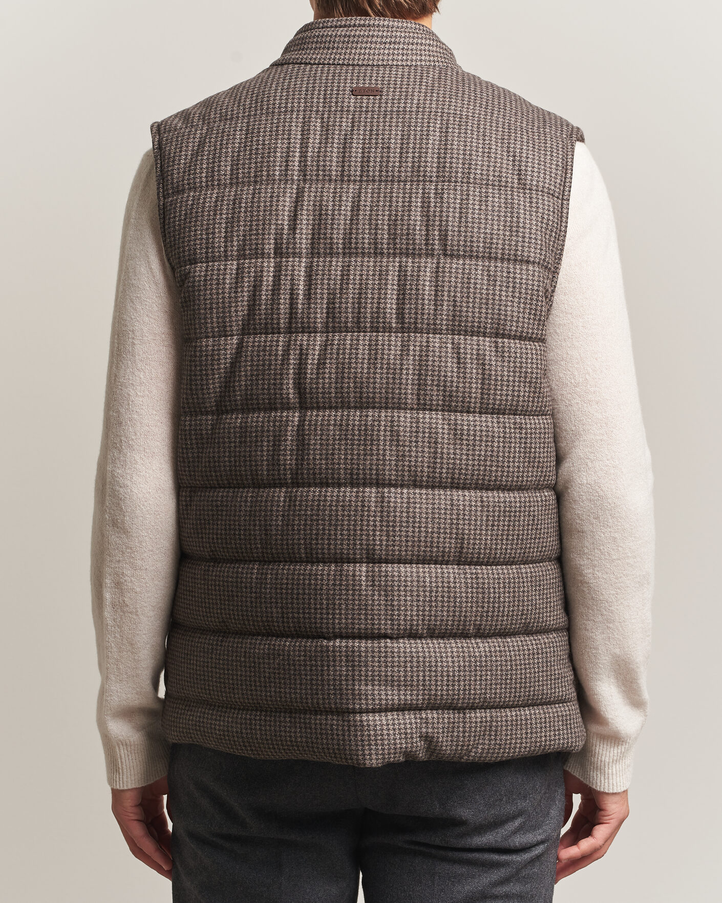 Mies | Ulkoliivit | Eton | Wool/Cashmere Padded Vest Brown