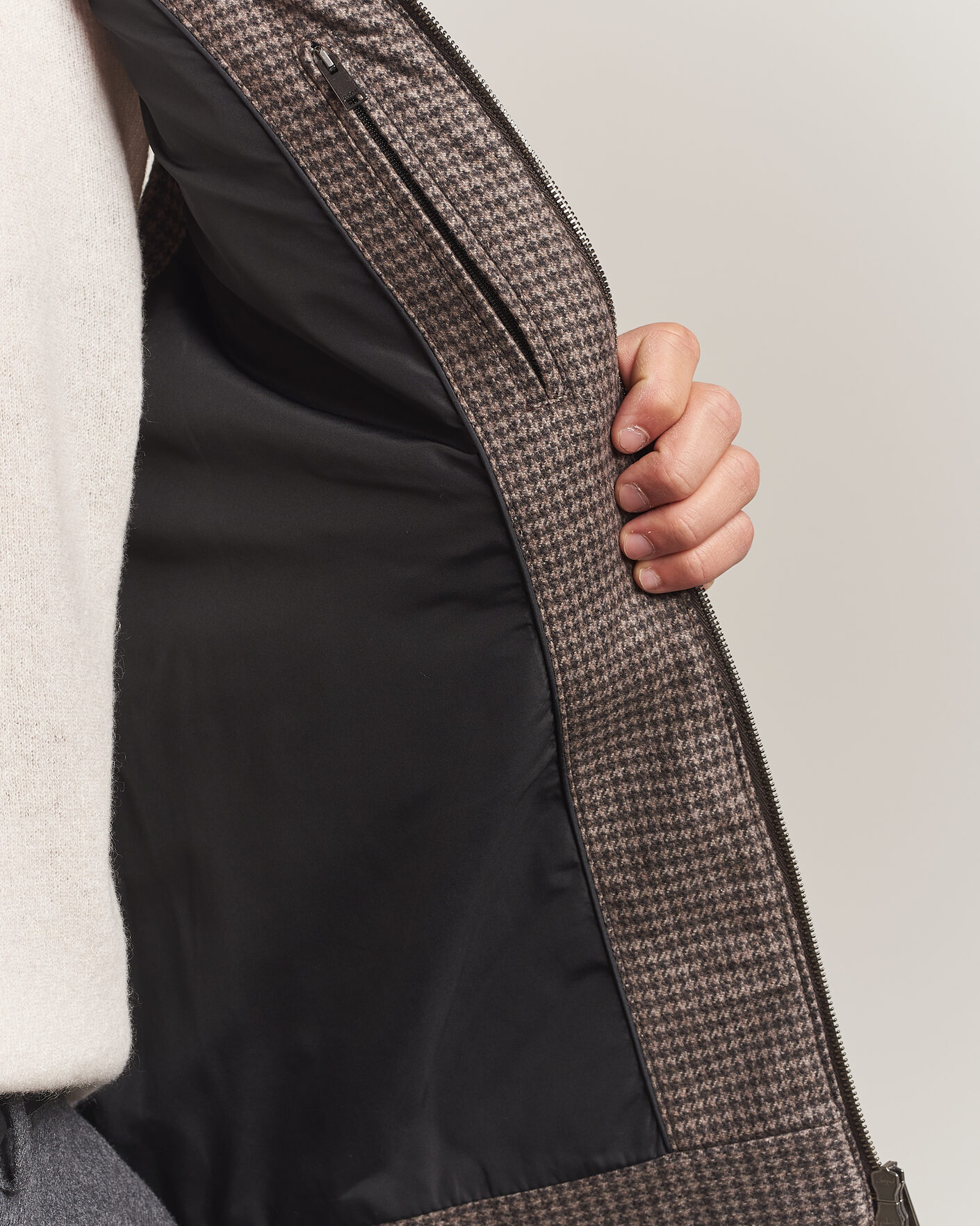 Mies | Ulkoliivit | Eton | Wool/Cashmere Padded Vest Brown