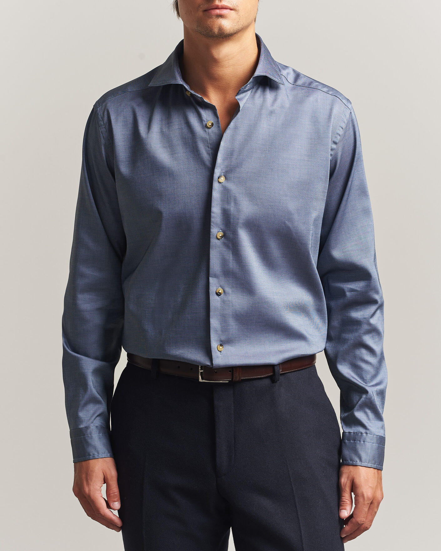 Mies | Kauluspaidat | Eton | Signature Oxford Shirt Blue