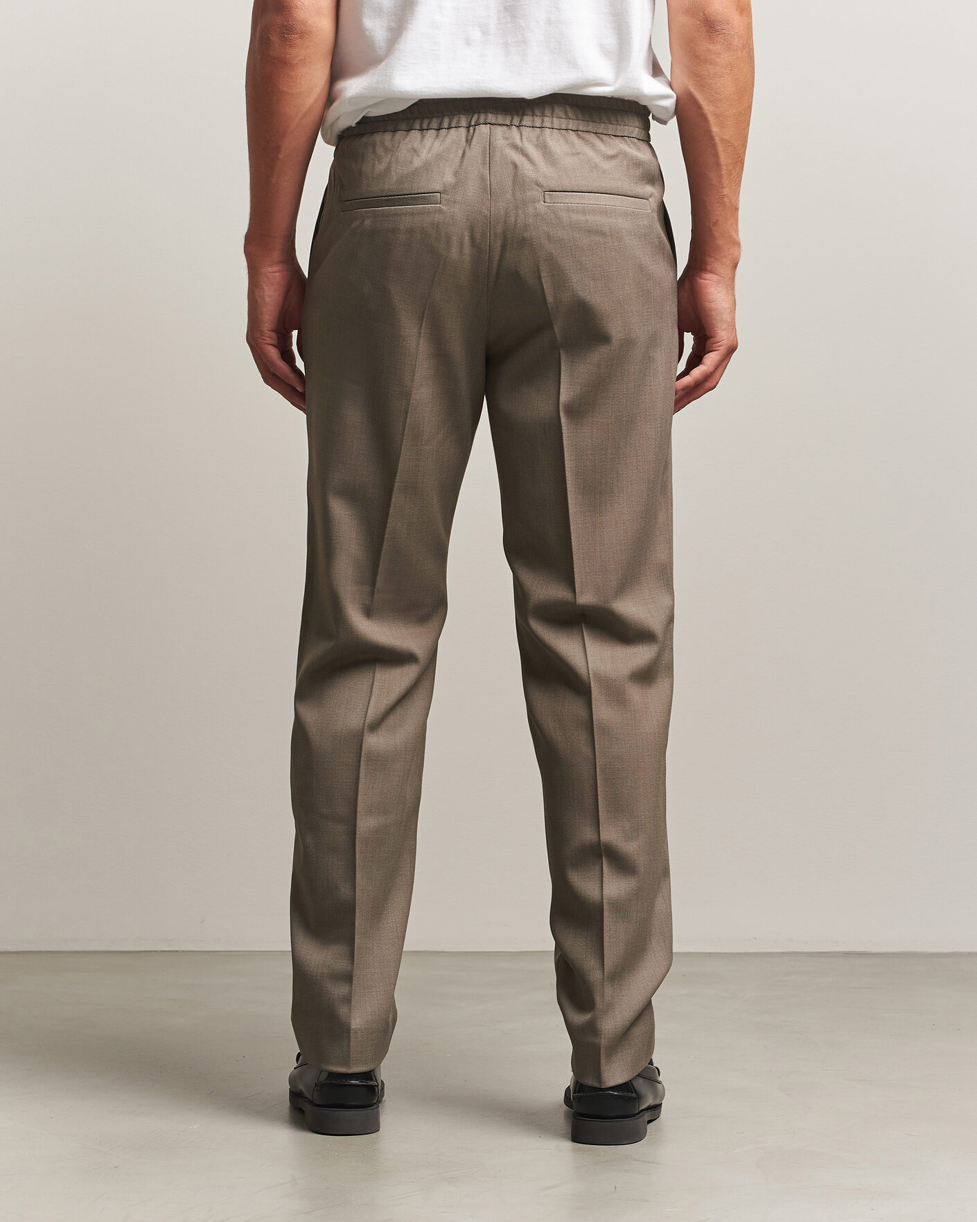 Mies | Housut | Filippa K | Theo Relaxed Wool Trousers Stone Taupe