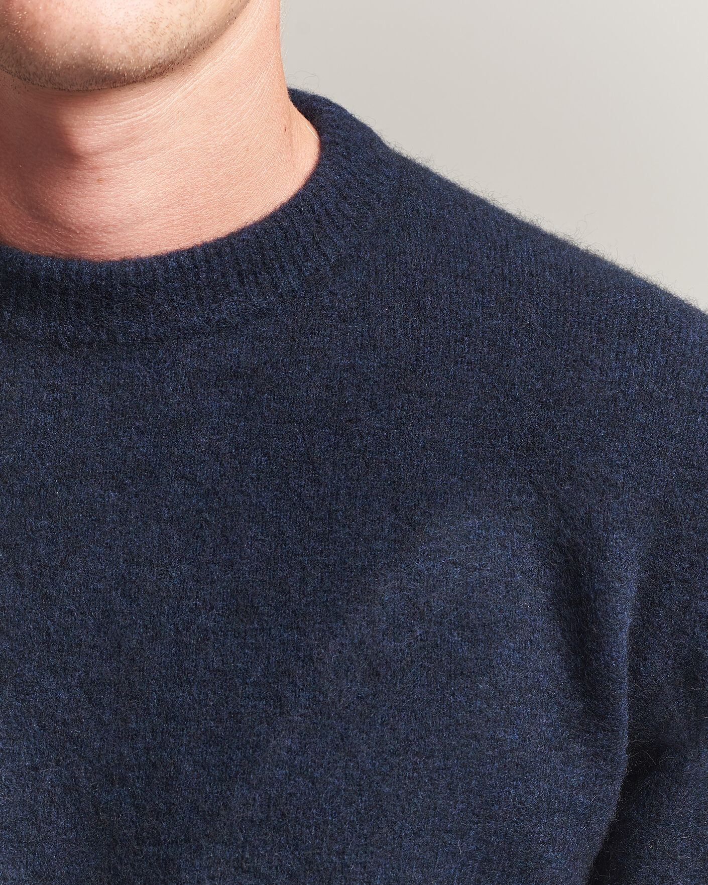 Mies | Puserot | Filippa K | Yak Knitted Sweater Navy