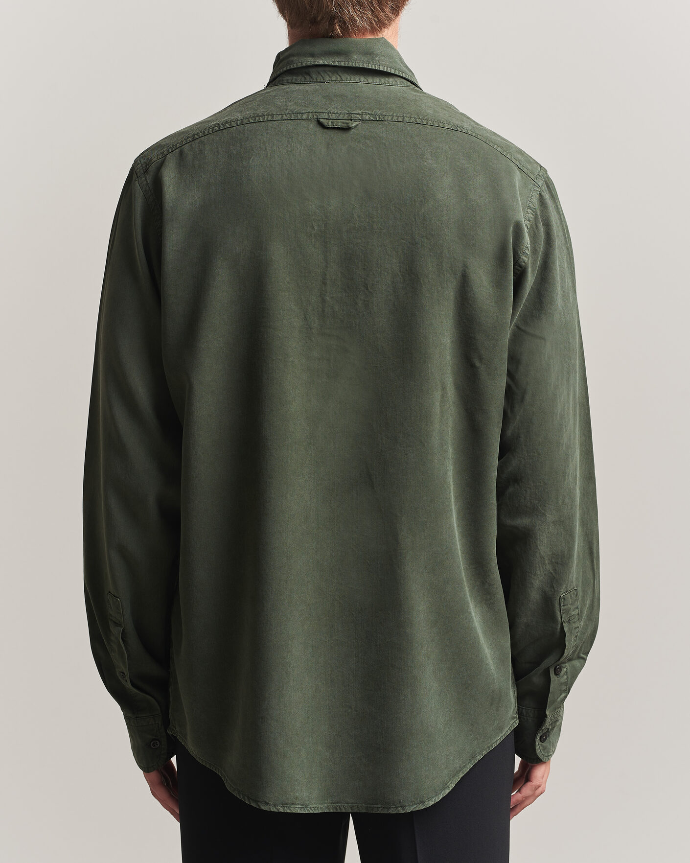 Mies | Kauluspaidat | Filippa K | Zack Lyocell Shirt Night Green