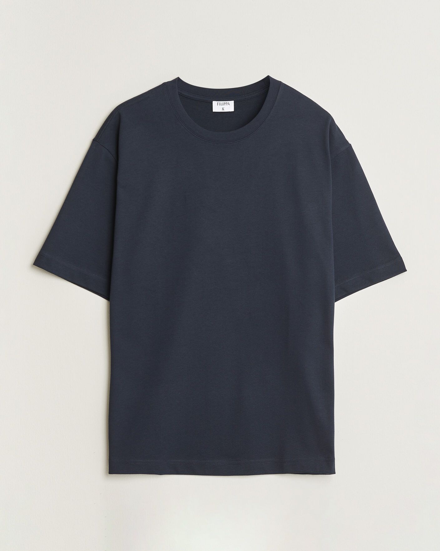 Mies | T-paidat | Filippa K | Heavy Cotton Crew Neck T-Shirt Night Blue