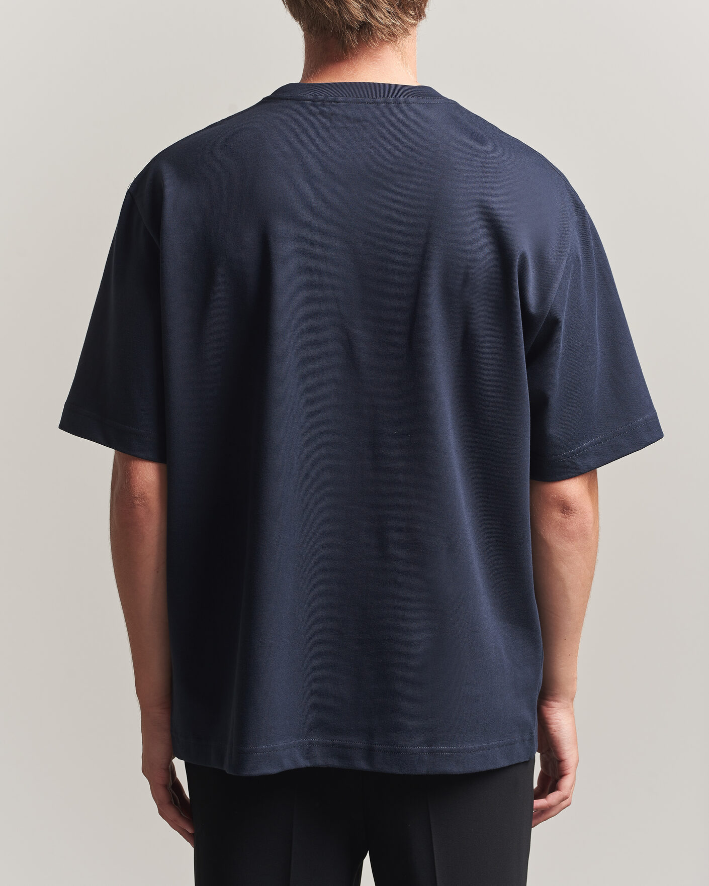Mies | T-paidat | Filippa K | Heavy Cotton Crew Neck T-Shirt Night Blue