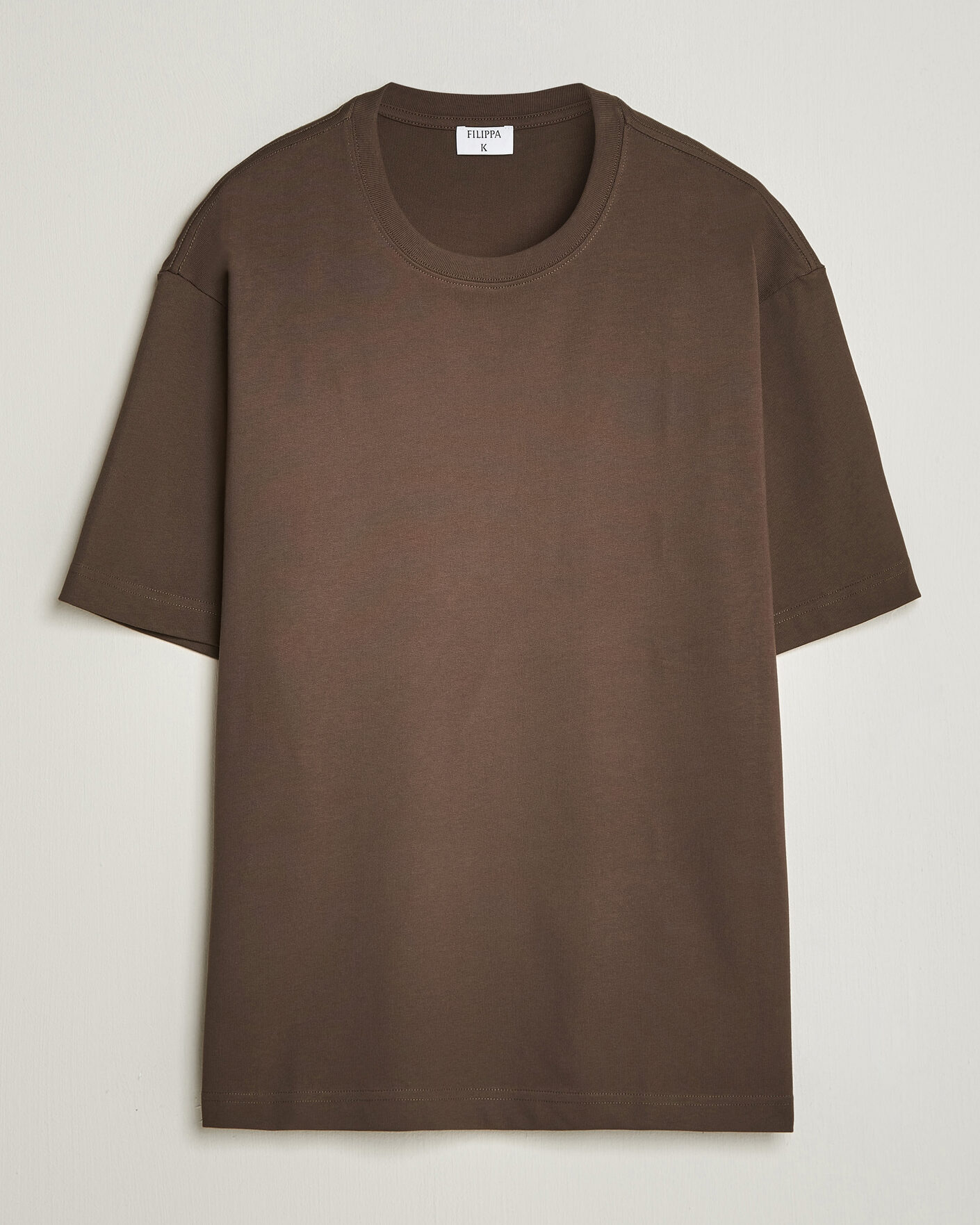 Miehet |  | Filippa K | Heavy Cotton Crew Neck T-Shirt Golden Brown