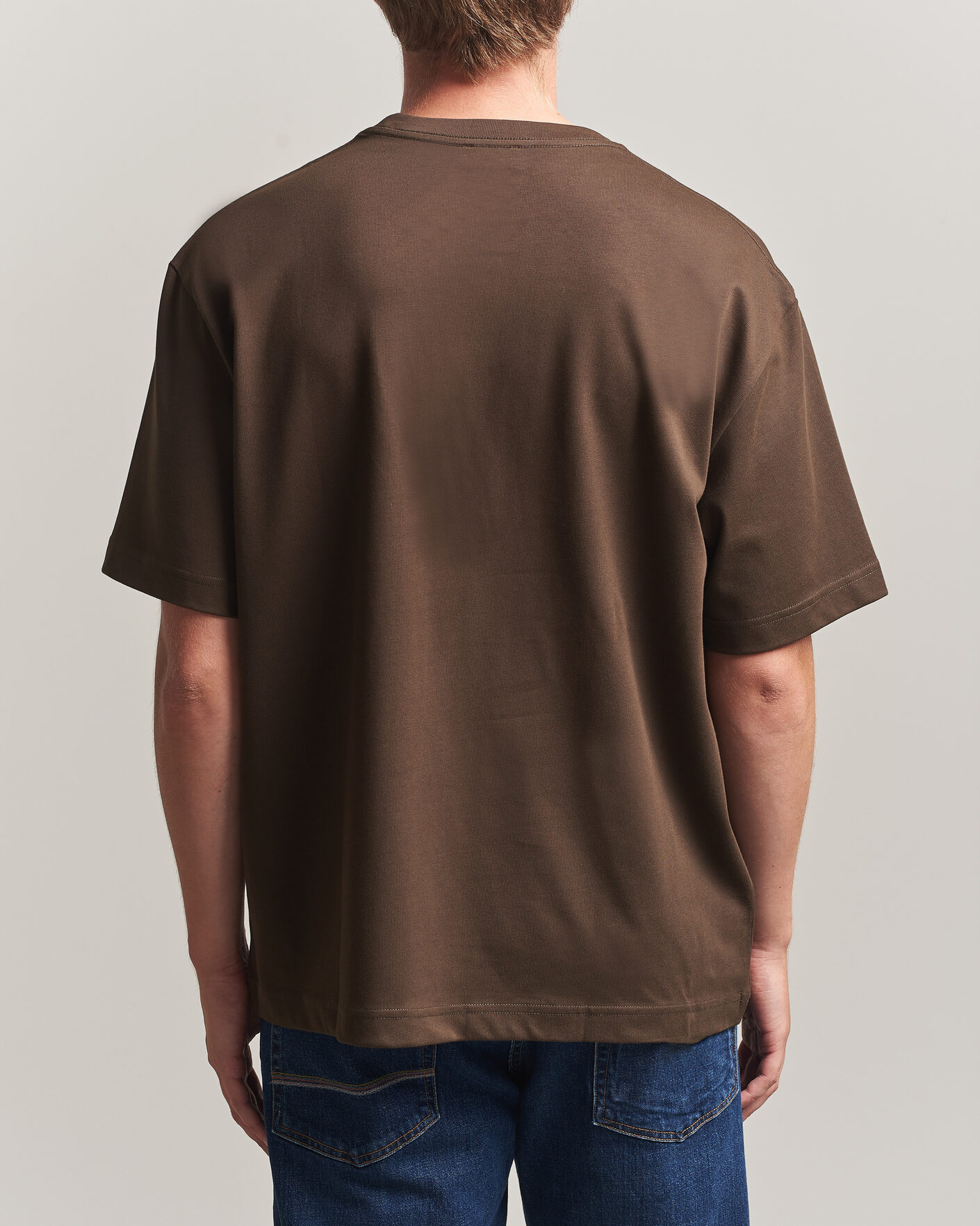 Mies | T-paidat | Filippa K | Heavy Cotton Crew Neck T-Shirt Golden Brown