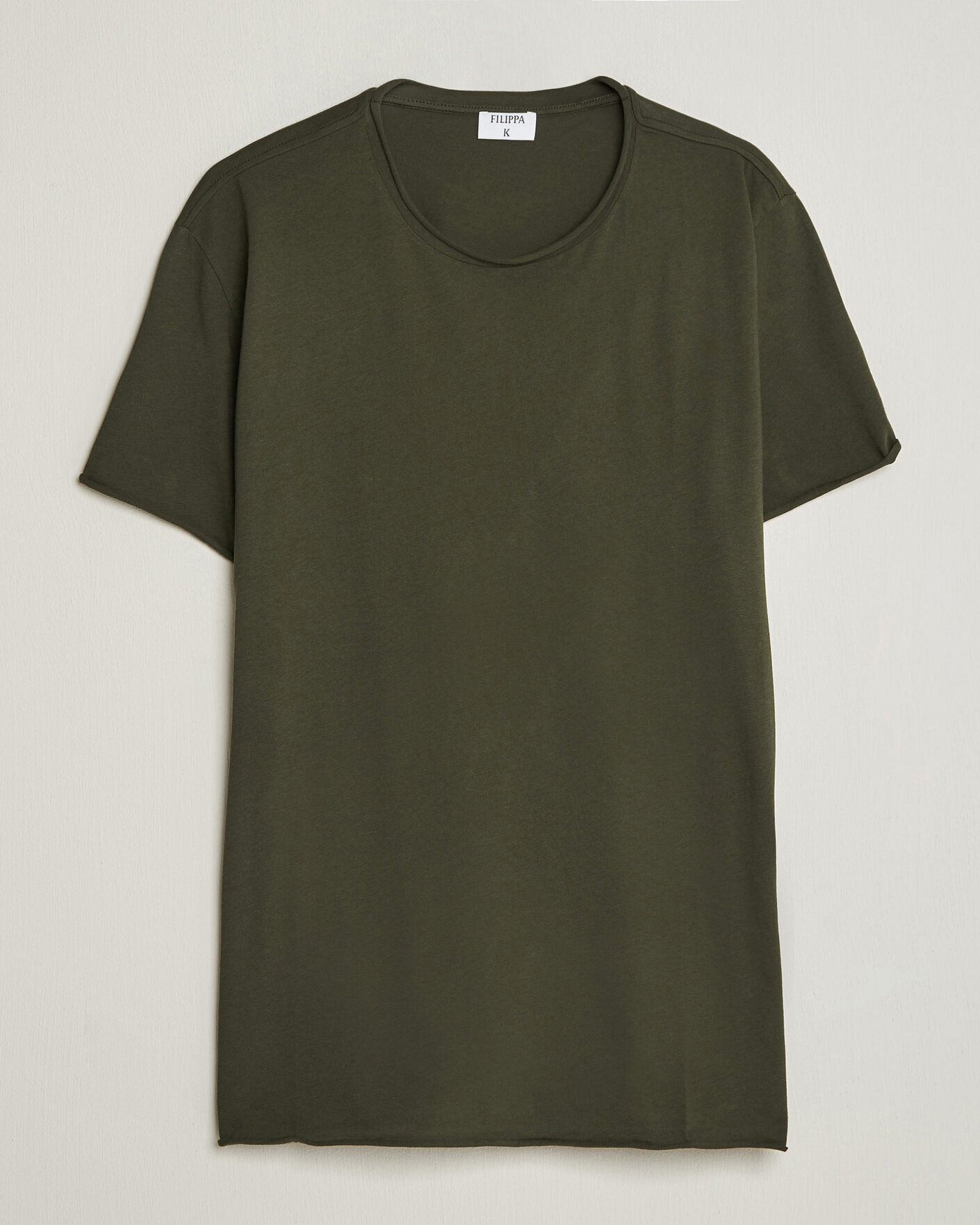Mies | T-paidat | Filippa K | Roll Neck Crew Neck T-Shirt Night Green