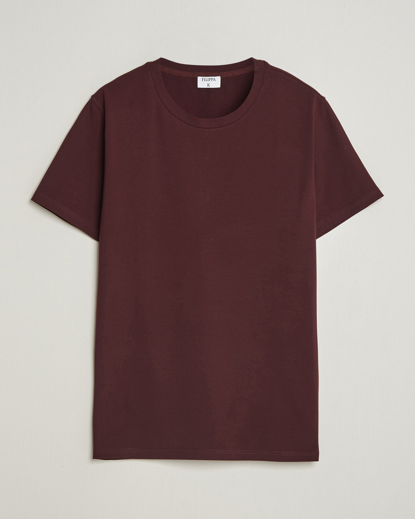 Mies | T-paidat | Filippa K | Soft Lycra T-Shirt Dark Burgundy