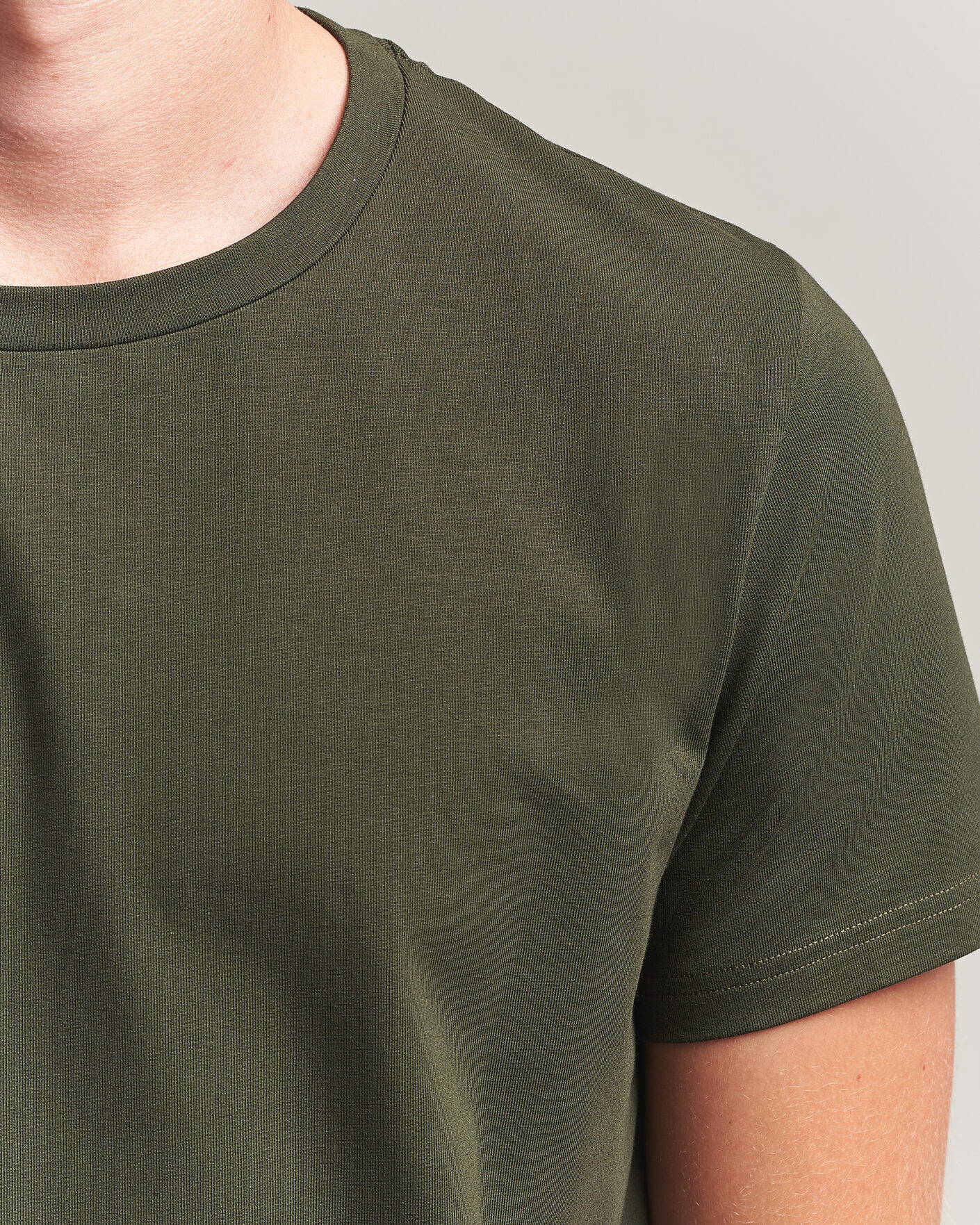 Mies | T-paidat | Filippa K | Soft Lycra T-Shirt Night Green