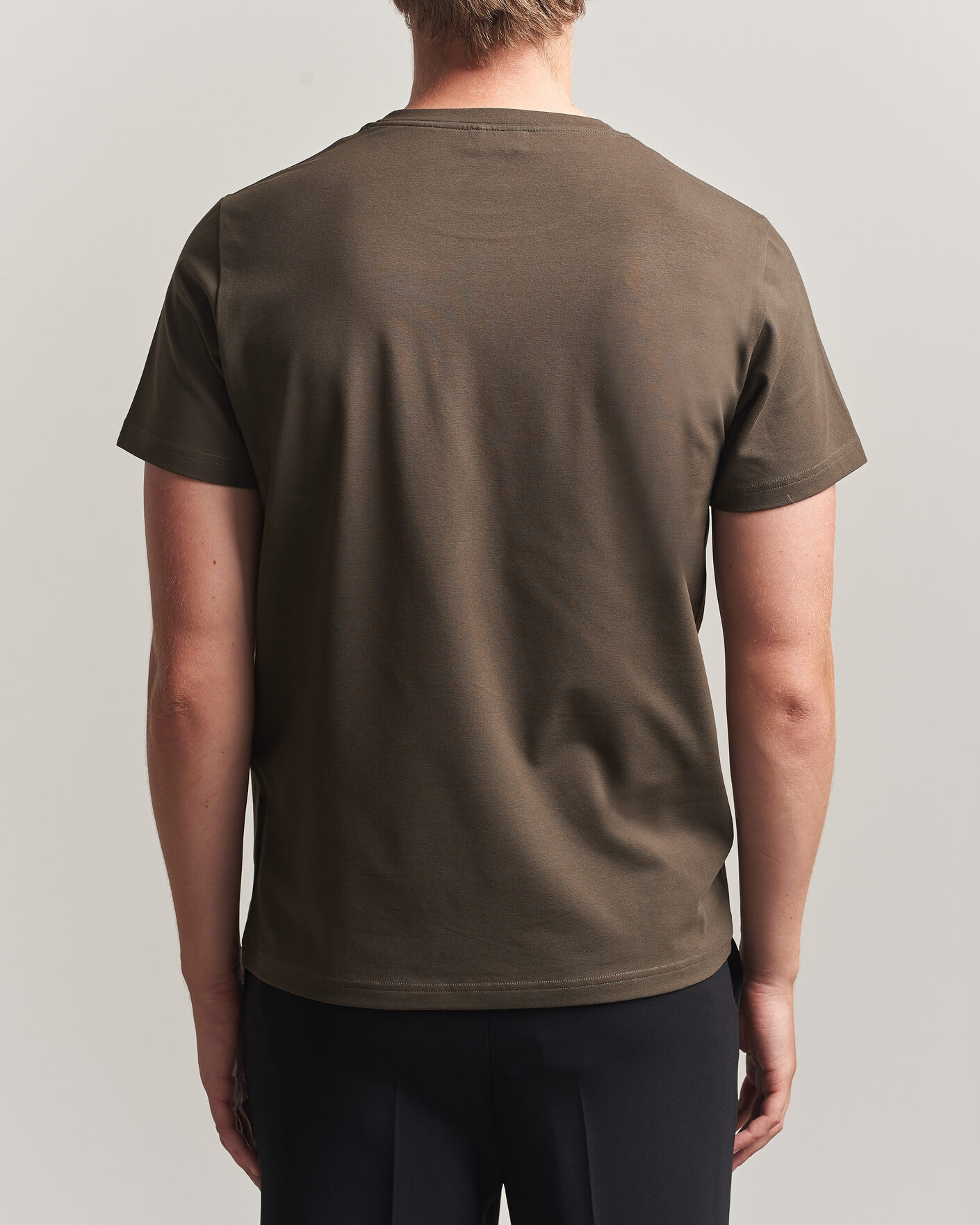 Mies | T-paidat | Filippa K | Soft Lycra T-Shirt Ebony Brown