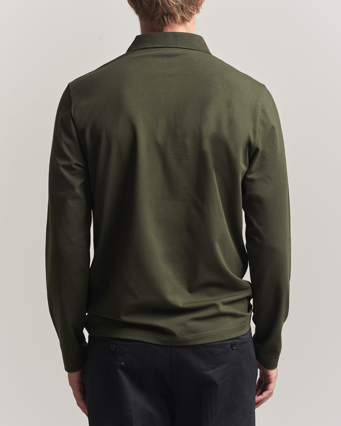 Mies | Pikeet | Filippa K | Luke Lycra Polo Shirt Night Green