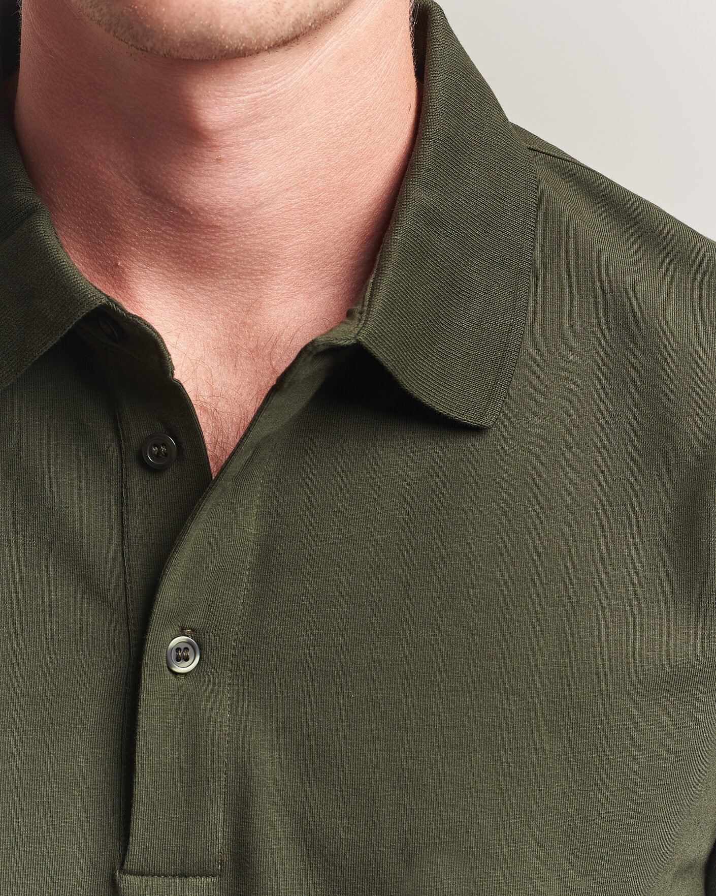 Mies | Pikeet | Filippa K | Luke Lycra Polo Shirt Night Green
