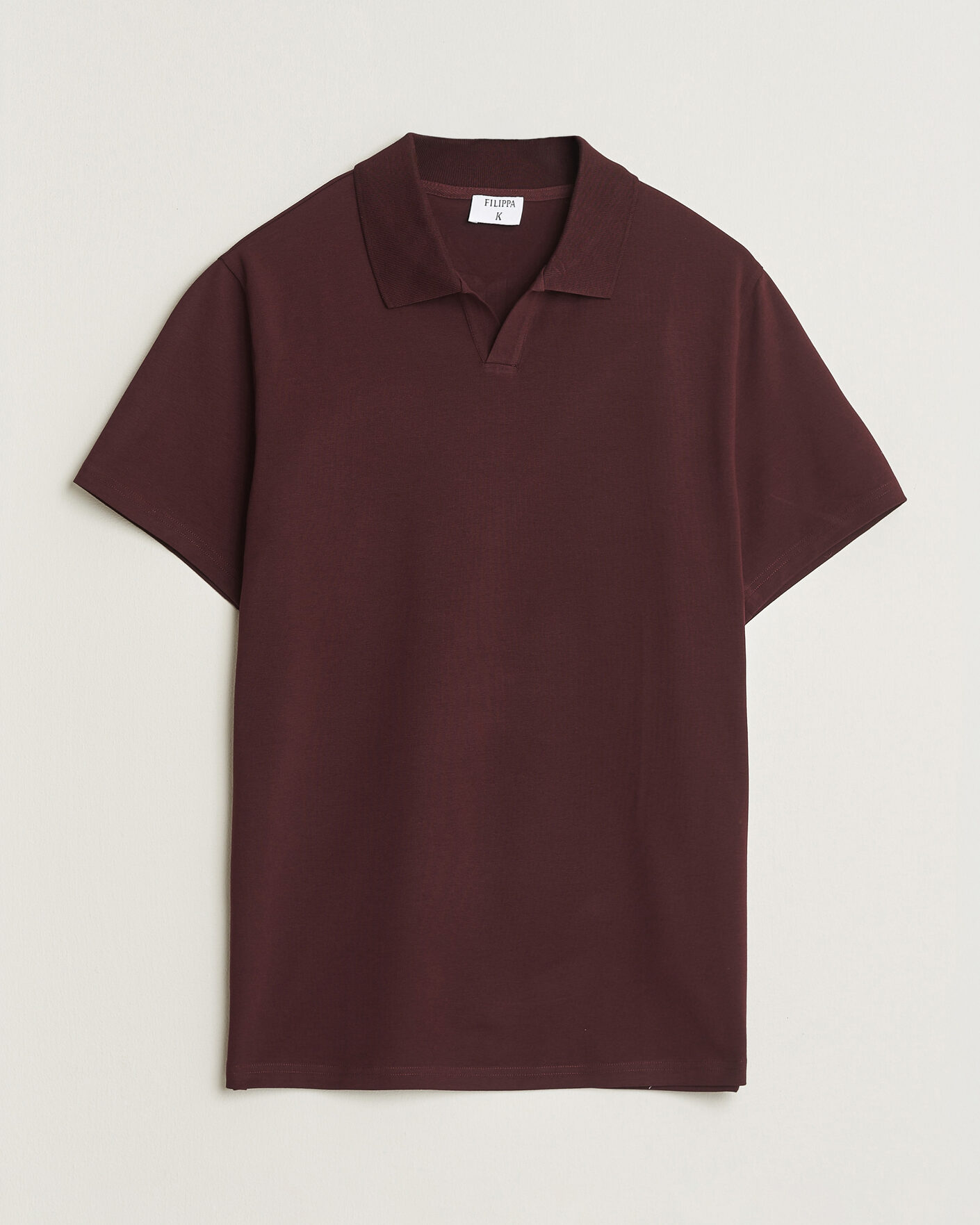 Mies | Pikeet | Filippa K | Soft Lycra Polo T-Shirt Dark Burgundy